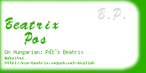 beatrix pos business card